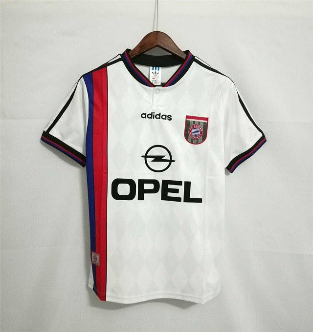 AAA Quality Bayern Munich 95/96 Away White Soccer Jersey